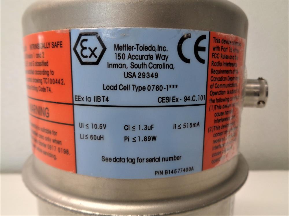 Mettler Toledo 0760-1 Load Cell 0760-COC-88-091A4